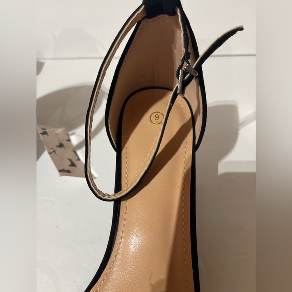 Wedge Sandals Low Heel Open Toe Ankle Strap Summer Dress Shoes Dark Color - Picture 6 of 9